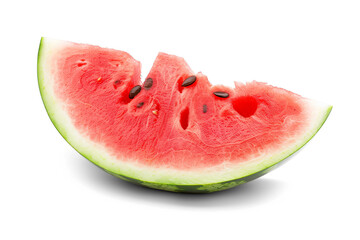 isolated slice of watermelon