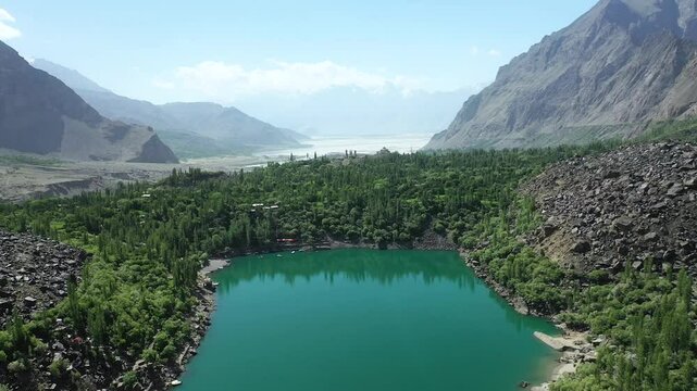 Upper Kachura Lake Drone Orbit