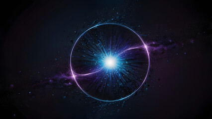 background with glowing circles