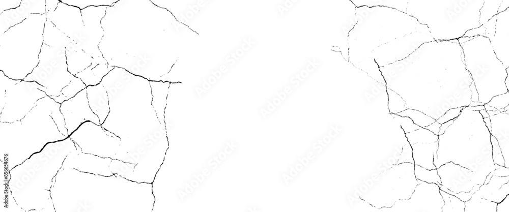 Poster vector marble pattern with white and black cracks transparent texture.