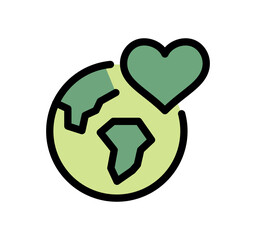 Eco related icon outline and linear vector.
