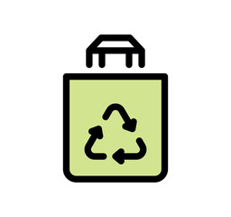 Eco related icon outline and linear vector.
