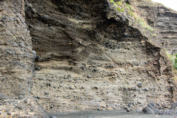 Conglomerate Rock Cliff - New Zealand