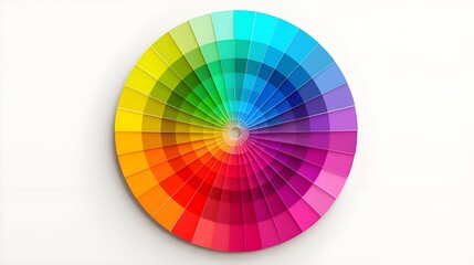 color palette isolated on white