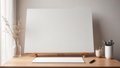 Mock Up White Board For Design Presentation