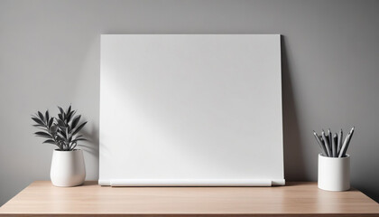 Mock Up White Board For Design Presentation