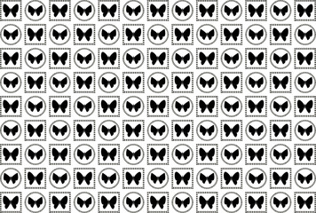 可愛い蝶々のパターン柄