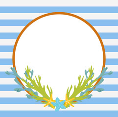 Circle Starfish Frame Border