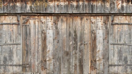 Antique wooden stable wall