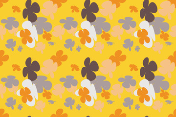 Fototapeta premium Blooming Flower Pattern Little Floral Liberty Seamless Texture Background. Spring, Summer Romantic Blossom Flower Garden Seamless Pattern for Your Designs