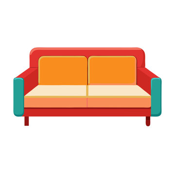 recommend clip art: Colorful Sofa SVG , Sofa Vector icon illustration