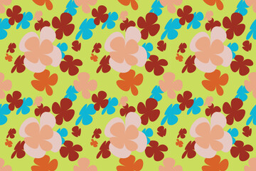Pattern With Simple Pretty Small Flowers, With Simple Pretty, Little Floral Liberty Seamless Texture Background. Spring, Summer Romantic Blossom Flower Garden Seamless Pattern for Your Designs