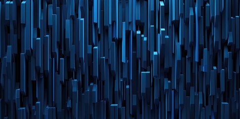 Fototapeta premium Black blue abstract modern background for design Dark Geometric shape 3d effect Diagonal lines stripes Triangles Gradient Light glow Metallic sheen Minimal Web banner :