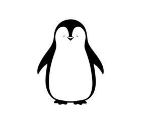 penguin vector icon logo cartoon character fish salmon illustration doodle