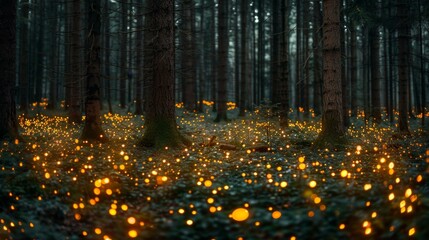 Enchanted Forest at Night