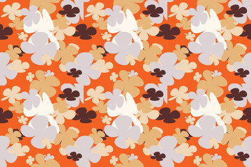 Floral Pattern Design With Simple Pretty, Little Floral Liberty Seamless Texture Background. Spring, Summer Romantic Blossom Flower Garden Seamless Pattern for Your Designs