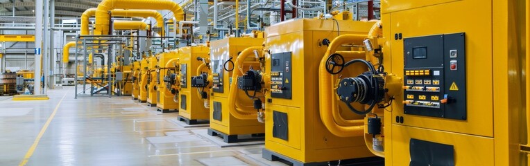 Industrial Generator Room Ready for Operation