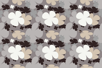 Trendy Floral Seamless Pattern With Simple Pretty, Little Floral Liberty Seamless Texture Background. Spring, Summer Romantic Blossom Flower Garden Seamless Pattern for Your Designs