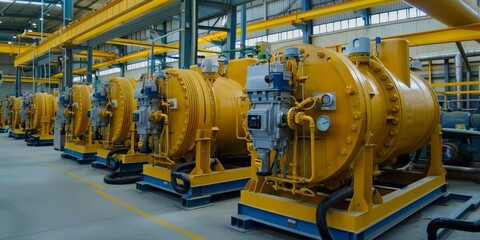 Industrial Generator Room Ready for Operation