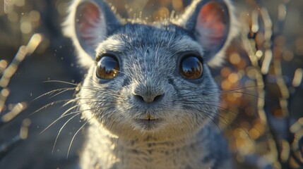 Adorable Squirrel with Big Eyes