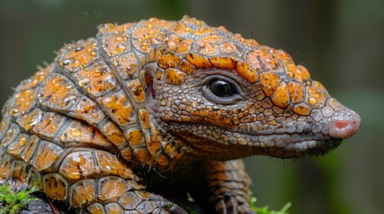 Fototapeta premium Cute Quokka with Rough Skin, Red-orange Spots