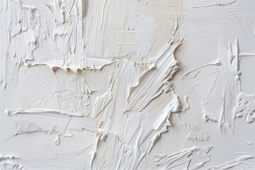 Obraz premium White Textures. Abstract Light Background Painting with Textured White Brush Strokes on Paper