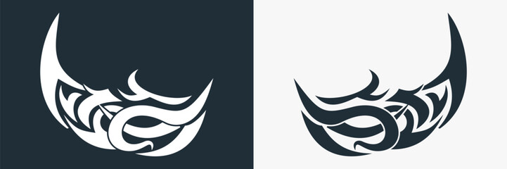 tribal tatoo wings background angel vector art