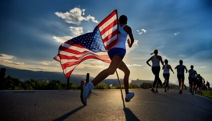 Patriotic-themed running race 