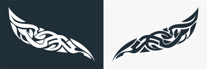 tribal tatoo wings background hinduism art and symbolic designs