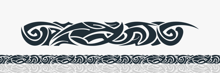 tribal tatoo background seamless offroad vehicle art