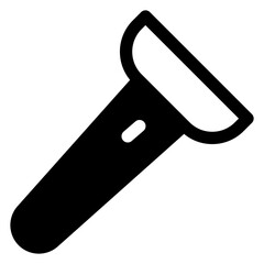 flash light glyph icon vector illustration  isolated on white background