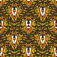 seamless pattern with lion