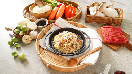 Fried Rice with Healthy Ingredients