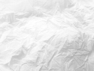 Abstract crumpled texture white tissue background