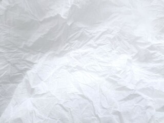 Abstract crumpled texture white tissue background