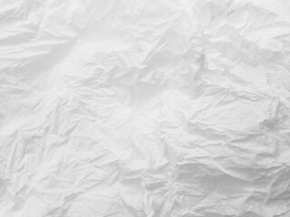 Abstract crumpled texture white tissue background