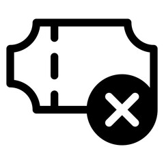 delete glyph icon vector illustration  isolated on white background