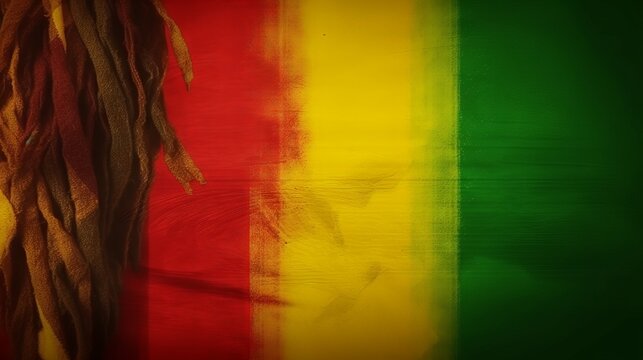 Background of International Reggae Day - Powered by Adobe