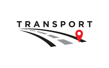 Transport vector symbol logo design illustration