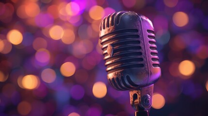 The vintage microphone