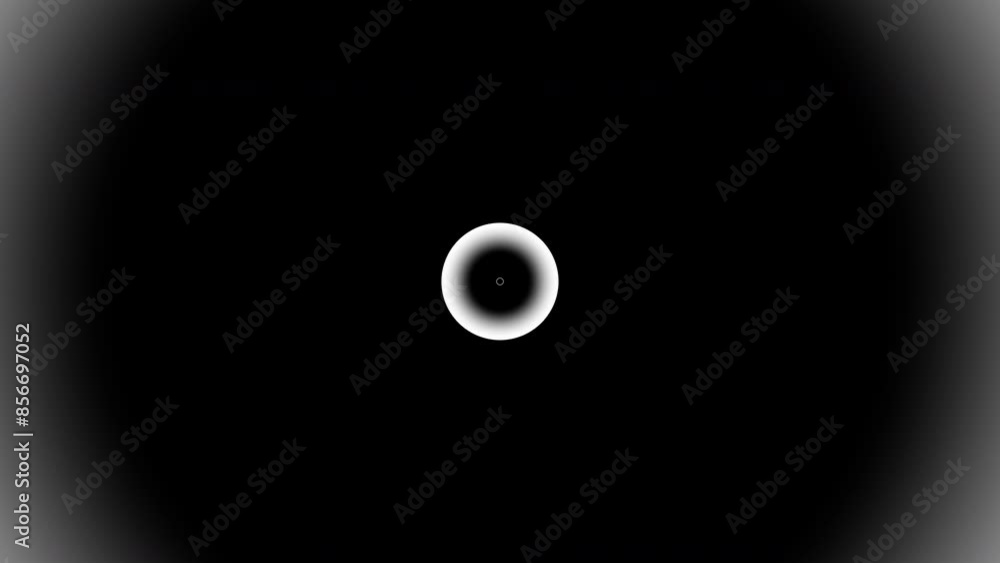 Poster Looping abstract beautiful smooth circle wave animation background