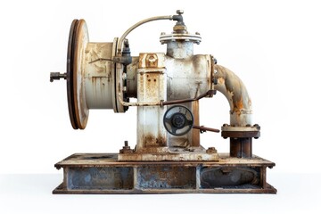 Old sewing machine sitting on a table, suitable for historical or nostalgic context use