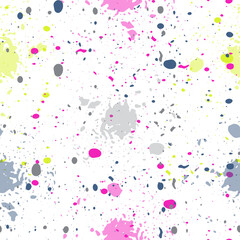 Watercolor light pink bubbles seamless pattern.  Pastel Seamless Watercolor Rounds Pattern.