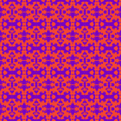 Yellow, blue and pink tie dye design, seamless ikat pattern with ethnic elements Seamless geometric pattern. Abstract background.