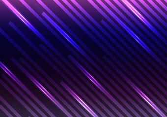Technology geometric blue pattern purple background