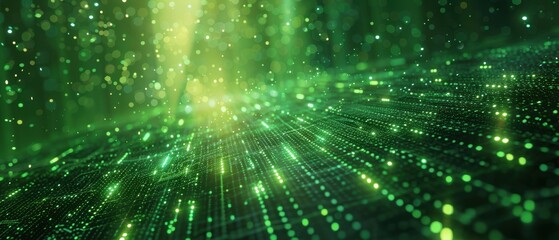 Abstract Green Technology Background.
