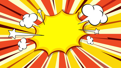 Pop art comic background Cartoon Vector Illustration, Illustration material American comic style