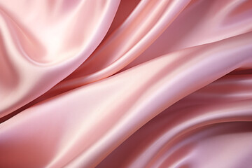 Obraz premium Luxurious Pink Satin Fabric Background, Elegant Textile for Fashion Designs