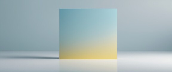 Naklejka premium Minimalist gradient banner with a smooth transition from