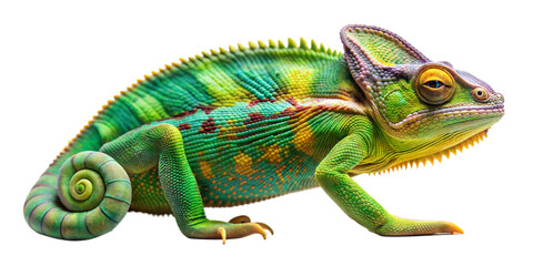 Obraz premium chameleon on a transparent background
